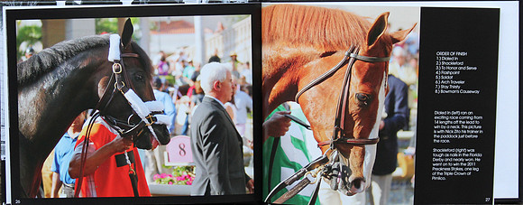 Inside of the 2011 Florida Derby Book