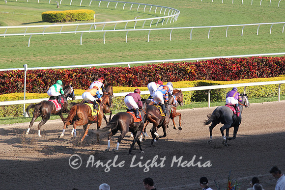 Dirt is flying as they bust from the gate FD2011